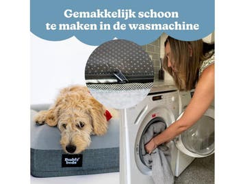 Buddy Beds Hondenmand - Orthopedisch Hondenkussen - Luxe, Verzenden, Zo goed als nieuw