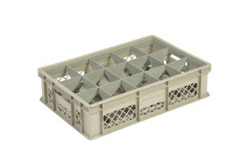 Beige kunststof krat | 60x40x15 CM | 4 Formaten, Verzenden, Nieuw in verpakking