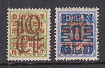 Nederland 1923 - Opruimingsuitgifte - NVPH 132/133, Gestempeld