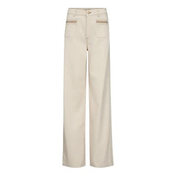 Mos Mosh • Colette jeans ecru • W32, Kleding | Dames, Spijkerbroeken en Jeans, Mos Mosh, Verzenden, Nieuw, Wit