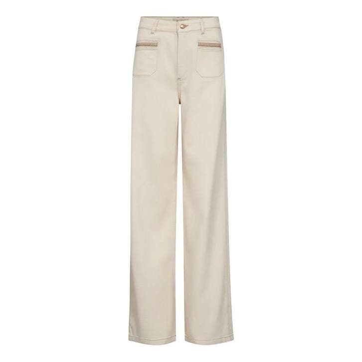 Mos Mosh • Colette jeans ecru • W32, Kleding | Dames, Spijkerbroeken en Jeans, Wit, Nieuw, Verzenden