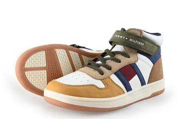 Tommy Hilfiger Hoge sneakers Jongens in maat 37 Beige, Verzenden, Jongen of Meisje, Schoenen, Tommy Hilfiger