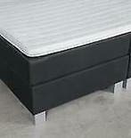 *UITVERKOOP* Boxspring Bravo - 140x220 - Chicago Antraciet, Overige kleuren, 220 cm, Nieuw, Tweepersoons