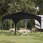 vidaXL Pop-up Feesttent 290 x 290 x 245 cm Zwart, Verzenden, Nieuw