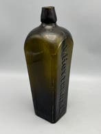 Antieke jenever fles - Fles - Glas - v. Hoytema & C, Antiek en Kunst