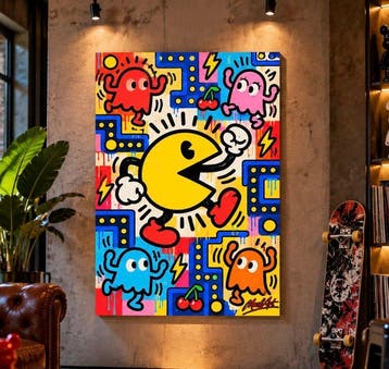 MaskArt - Pac-Man – Arcade Street Art | Keith Haring, Nieuw