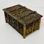 Gothisch Reliekschrijn doos - Brons - 1880 -