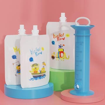 Herbruikbare Babyvoeding Dispenser Set - Zelf Fruitpuree Mak, Kinderen en Baby's, Verzenden, Nieuw