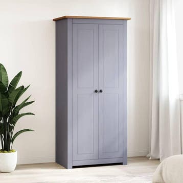 vidaXL Kledingkast Panama Range 80x50x171,5cm massief, Verzenden, Nieuw