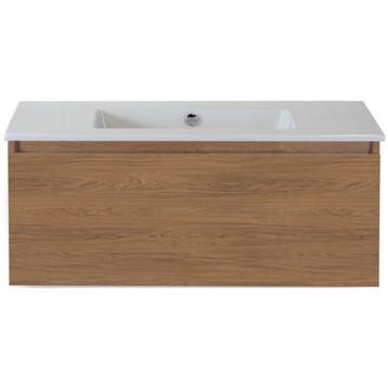 Frozen Badmeubelset 100 cm - Greeplijst in Kleur - Honey -, Ophalen of Verzenden, Nieuw