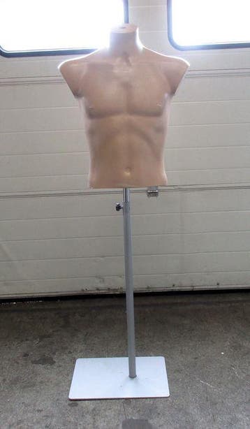 Paspop, Etalagepop Man, B50 x D23 x H140cm, Huidkleur, Gebruikt