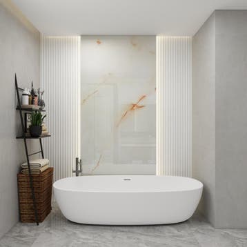 Wandpaneel Bladel set van 4 panelen 120x60 cm Jade Marble [n, Verzenden, Nieuw