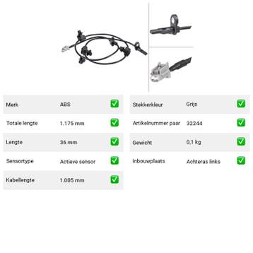 ABS-sensor Subaru Wrx STi 2.5 AWD (GJ) Van 2014-06 tot  - AB, Verzenden, Nieuw, Subaru