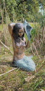 Fontein - 2020+ - Fontein brons zee meisje, Antiek en Kunst