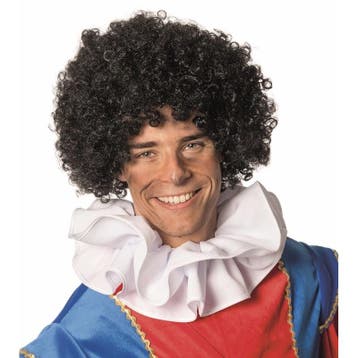 Zwarte roetveeg Pieten pruik - Pieten pruiken, Ophalen of Verzenden, Nieuw