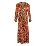 Verysimple • maxi jurk in oranje bruin • 36 (IT42), Bruin, Verzenden, Verysimple, Nieuw