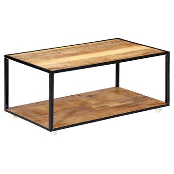 vidaXL Salontafel 90x50x40 cm massief gerecycled hout, 50 tot 100 cm, Verzenden, Nieuw, 50 tot 100 cm