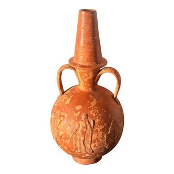 Oud-Romeins terra sigillata Grote kruik met figuratief en