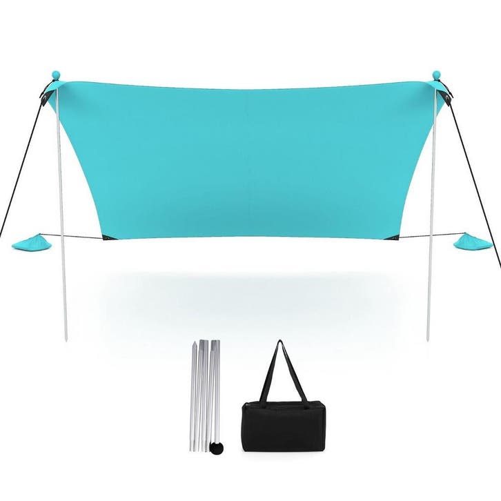 2dekans | Coast Draagbare Strandtent - Lichtgewicht en, Tuin en Terras, Zonneschermen, Zo goed als nieuw, Ophalen of Verzenden