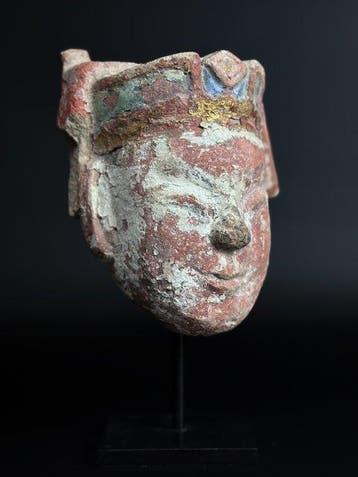 Oud-Chinees, Ming-dynastie Steen, Goud Hoofd van een