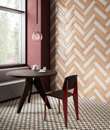 Wandtegel Rak Frammenti Kleinformaat Oranje Glans 7,5x40, 40 tot 60 cm, Nieuw, 10 m² of meer, Wandtegels