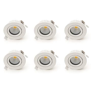 Bundel | 6x LED Inbouwspot | VARDA | 6W, Huis en Inrichting, Ophalen of Verzenden, Nieuw, Plafondspot of Wandspot, Led