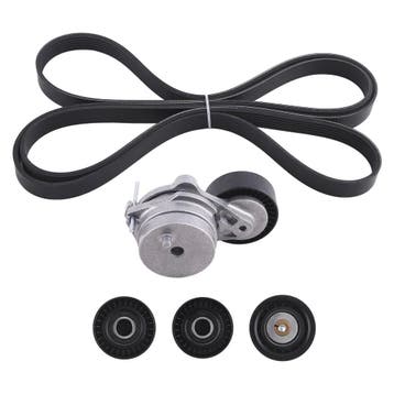 Ribbed V-belt set + tensioner geschikt voor VW Touareg, A..., Verzenden, Nieuw, Audi
