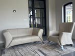 Rolf Benz 322 Designset – Leder Crème/Taupe, Huis en Inrichting,  #Figura #DutchDesign #Designbank Showroommodel #KhodiF, 150 tot 200 cm