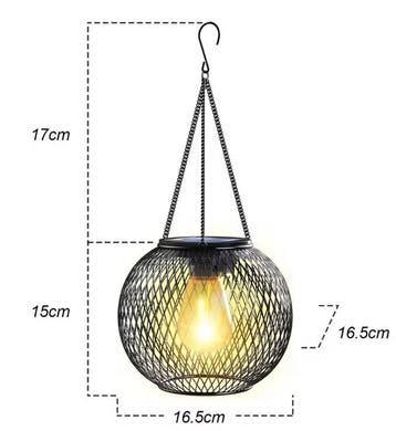 Solar LED Zonnelantaarn –Waterdicht, Warm Wit Licht en Senso, Verzenden, Nieuw