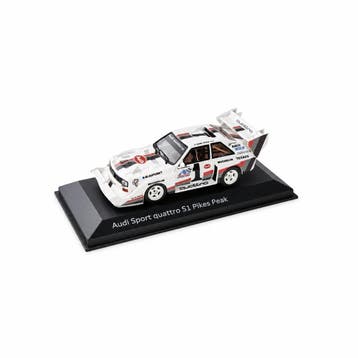 Audi S1 Pikes Peak modelauto (1:43) alphine white, Ophalen of Verzenden, Nieuw