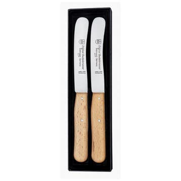 RÖR Solingen Ontbijtmes Buckels – Lemmet 11,5 cm – Beuk, Ophalen of Verzenden, Nieuw, Rvs of Chroom