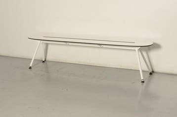 Lonc Alowha designbankje, wit / wit, 200 x 40 cm, Ophalen of Verzenden, Nieuw in verpakking