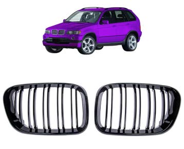 Grillen set | Nieren | geschikt voor BMW X5 | E53 1999-2003, Verzenden, Nieuw, BMW