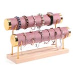 Luxe armbanden display – 2 rollen – oudroze fluweel –, Ophalen of Verzenden, Nieuw