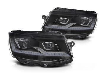Full LED koplampen dynamisch Black Chrome geschikt voor VW, Auto-onderdelen, Verzenden, Nieuw, Volkswagen