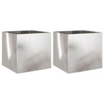 Plantenpotten rvs 49x47x46cm | retourdeal 76% korting, Tuin en Terras, Bloempotten, 40 cm of meer, Nieuw, Ophalen of Verzenden