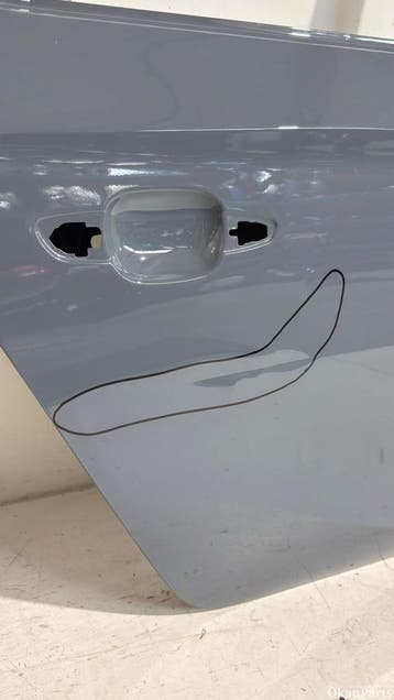 Opel Corsa F rechter achterdeur portier rechts, Ophalen, Gebruikt, Rechts, Deur