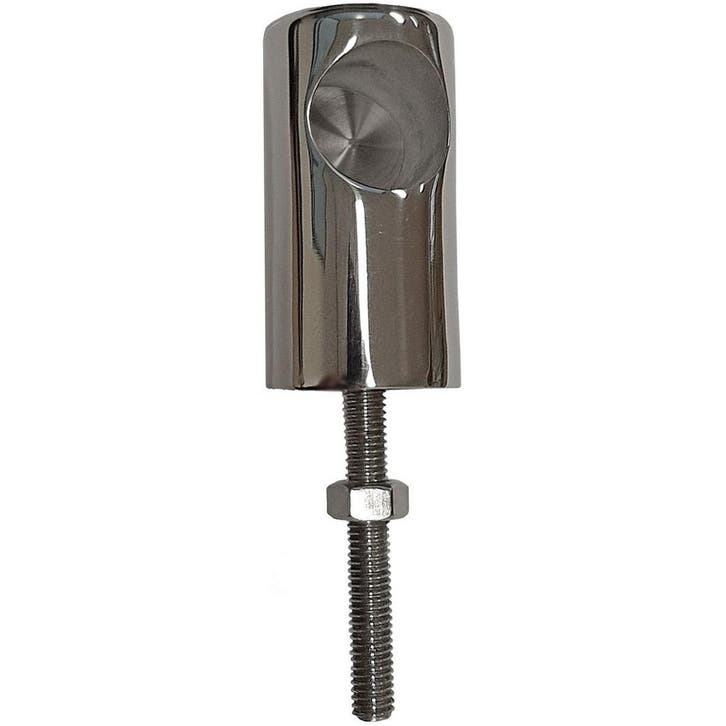 Railinghouder Eindstuk 25mm 90 graden met Schroefdraad Rvs, Watersport en Boten, Bootonderdelen, Ophalen of Verzenden