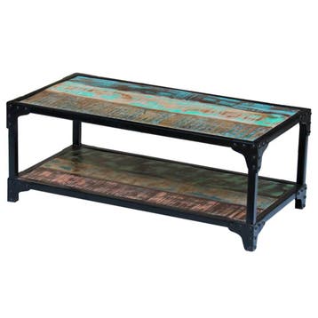 vidaXL Salontafel massief gerecycled hout, Huis en Inrichting, Tafels | Salontafels, Verzenden, Nieuw, Overige houtsoorten, 50 tot 100 cm
