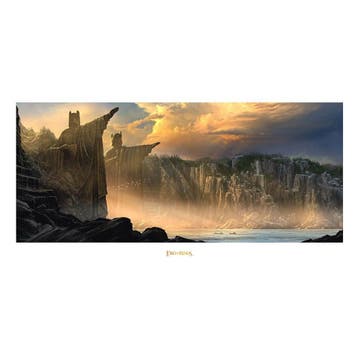 Lord of the Rings Art Print The Argonath - Pillars of the..., Ophalen of Verzenden, Nieuw