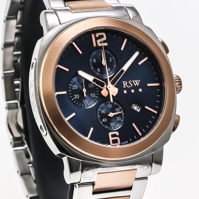 RSW - Swiss Made Chronograph - RSWC119-SR-9 - Zonder, Sieraden, Tassen en Uiterlijk, Horloges | Heren