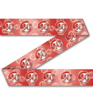 Party tape 40 jaar getrouwd, Hobby en Vrije tijd, Verzenden, Nieuw, Feestartikel