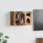 vidaXL Hangkast met plank Oudhout 60 x 20 x 40 cm Bewerkt, Huis en Inrichting, Kasten | Overige, Verzenden, Nieuw