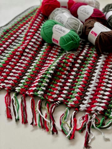 Haakpakket byClaire Seizoensdeken Kerst, Ophalen of Verzenden, Nieuw, Breien of Haken, Wol of Garen