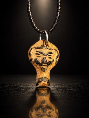 Oud-Grieks Brons The Smile of Joy — Dionysos Pendant (Zonder