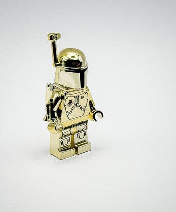 Lego Minifiguur - Star Wars - Chrome Gold Plated Jango Fett, Nieuw