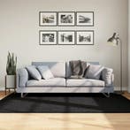 vidaXL Vloerkleed OVIEDO laagpolig 140x200 cm zwart, Huis en Inrichting, Stoffering | Tapijten en Kleden, Verzenden, Nieuw, Zwart