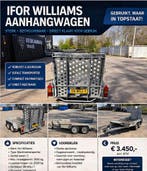 Ifor Williams machinetransporter GH gegalvaniseerd 2700