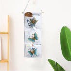 Diamond painting opberg wandzak met 3 vakken - wit met blauw, Ophalen of Verzenden, Nieuw