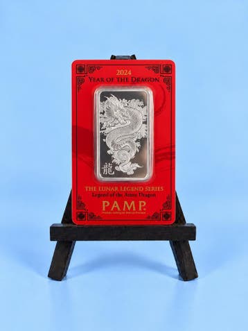 PAMP SuisseLunar Calendar Series Year of the Dragon 2024, Verzenden, Zilver